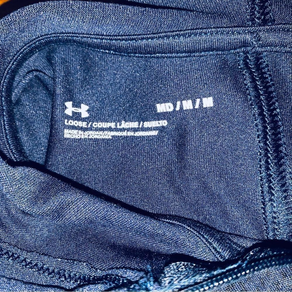 Under Armour Locker Emboss 1/4 Zip Hoodie Lightweight Loose Fit Sz M - Picture 3 of 7